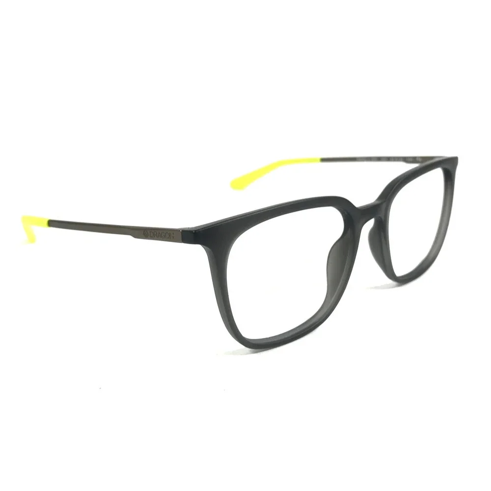 Dragon Eyeglasses Frames ZIGGY LL ION 022 Matte Dark Gray Square 55-20-145